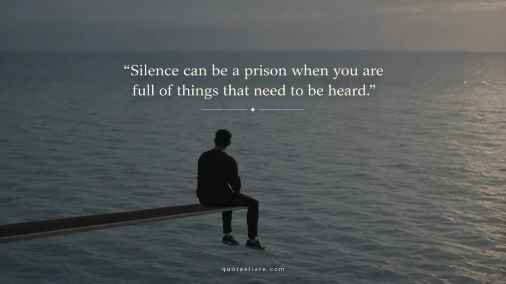 Deep and Painful Silence Quotes