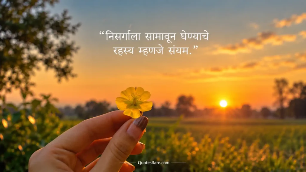 Best Nature Quotes in Marathi