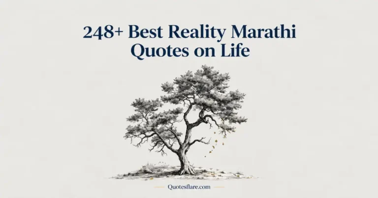 Best Reality Marathi Quotes on Life