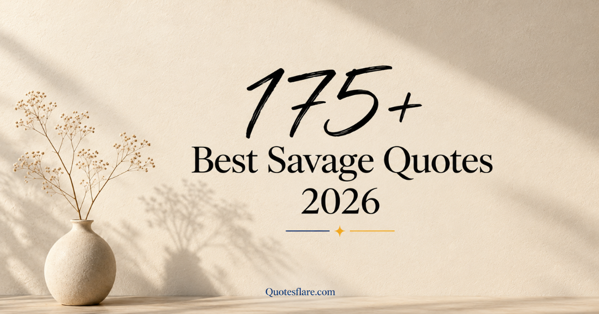 Best Savage Quotes