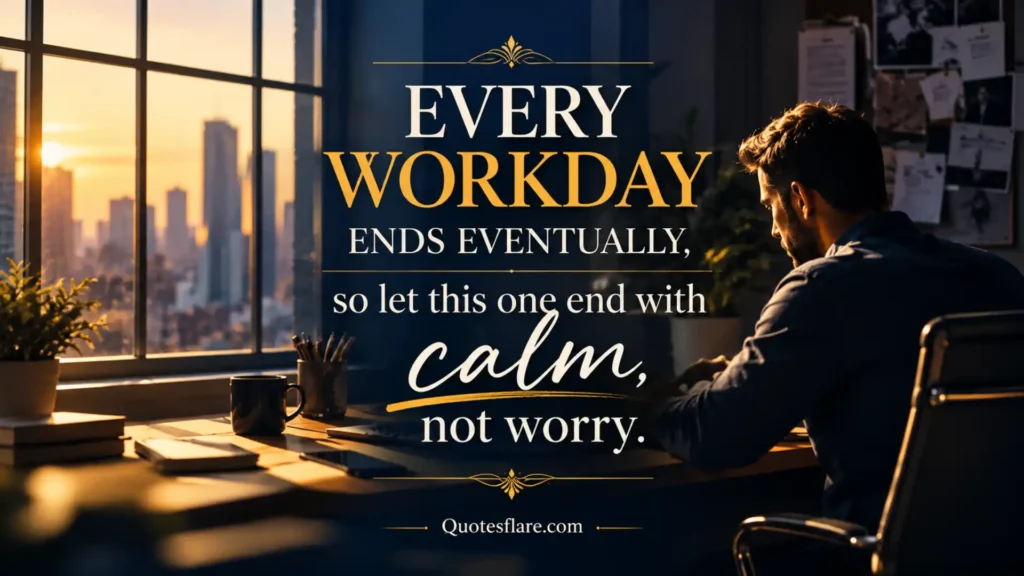 End of the Day Quotes About Work