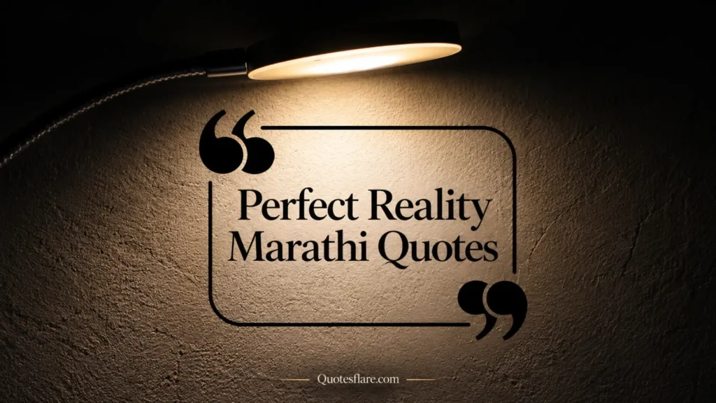 Perfect Reality Marathi Quotes