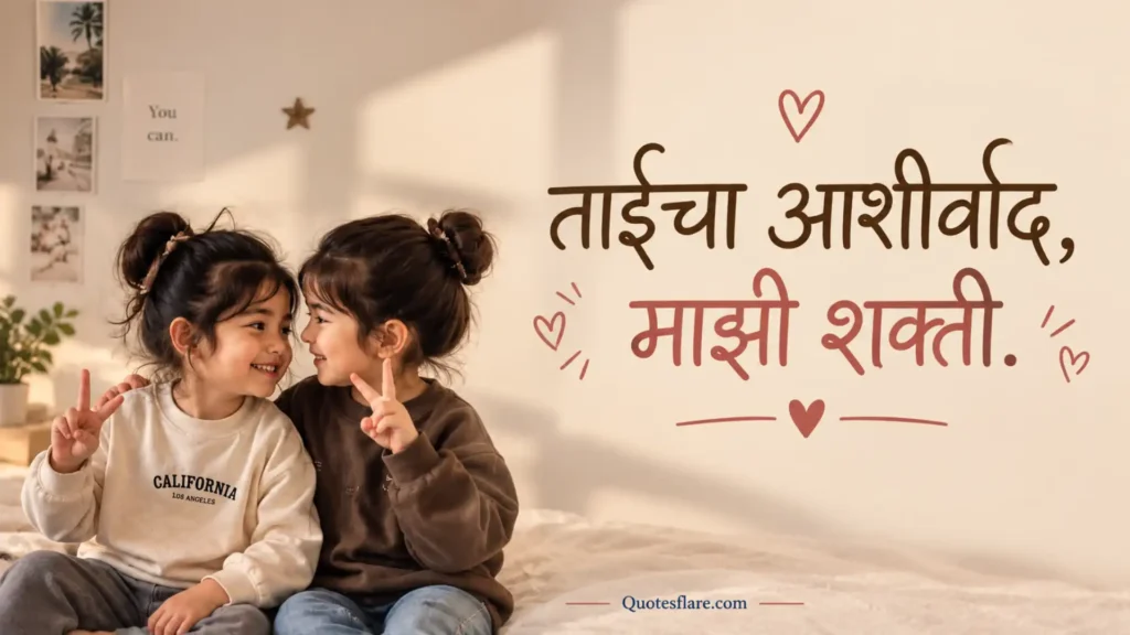 Sister Love Quotes in Marathi Caption