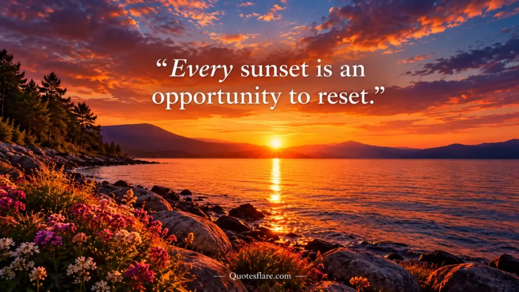 Sunset Quotes In English