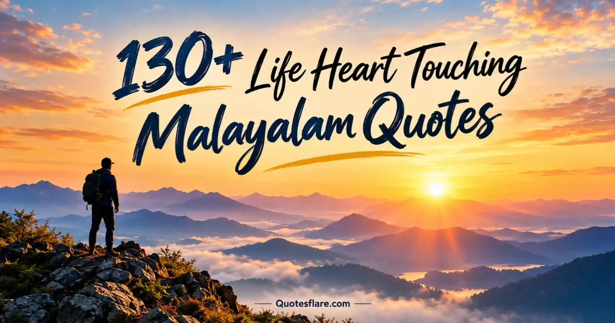 Touching Malayalam Quotes for Love & Life